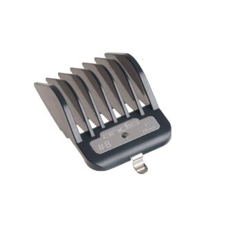 Andis Master Series Premium Hair Clipper Attachment Comb Set, Clipper Guards Cutting Guides with Metal Clip, Black, 7 Count