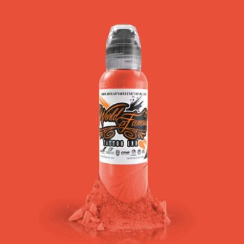 World Famous Tattoo Ink - Bora Bora Peach Tattoo Ink - Professional Tattoo Ink & Tattoo Supplies - Skin-Safe Permanent Tattooing in Bold Shades - Vegan & Non-Toxic (1 oz)