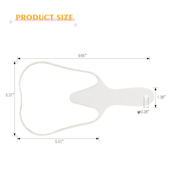 ANNWAH Cute Tooth Shaped Mirror - Hand Mirrors with Handle Makeup Mirror for Women Kids Hand Mirrors Dental Mirror Handheld Lightweight and Smooth