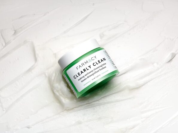 Farmacy Makeup Remover Cleansing Balm - Clearly Clean Fragrance-Free Makeup Melting Balm - Great Balm Cleanser for Sensitive Skin (3.4 Fl Oz)