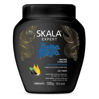 Skala - Expert - Creme de Tratamento Lama Negra 1 Kg - (Black Mud Treatment Cream Net 33.81 Oz)