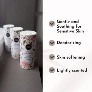 Herb & Root Talc Free Perfumed Body Dusting Powder Set of 3 with Rose, Lavender, and Sandalwood…