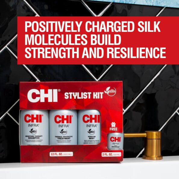 CHI Home Stylist Kit, Set of 3 (12FL.OZ.) +1 (2FL.OZ.)