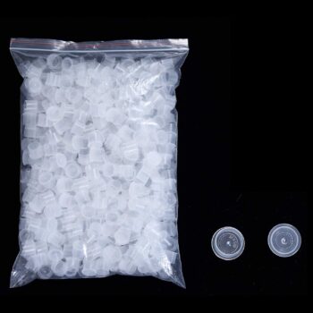 Ink Caps for Tattooing Large,1000pcs White Plastic Disposable Microblading Makeup Tattoo Ink Cups Caps with Base, Pigment Ink Cap Sizes 17mm Large for Tattoo Ink,Tattoo Kits,Tattoo Supplies(1000L)