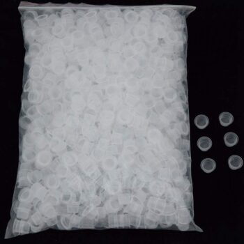 Ink Caps,500Pcs Disposable Plastic Pigment 13mm Size Ink Cups Caps for Ink,Supplies(500M)