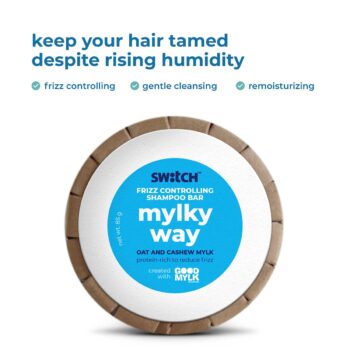 The Switch Fix Frizz Control Shampoo Bar for Dry, Damaged Hair | Mylky Way - 85g