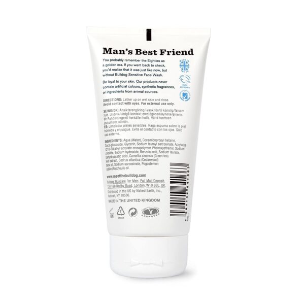 Bulldog Natural Skincare For Men Sensitive Face Wash -- 5 fl oz - 2pc