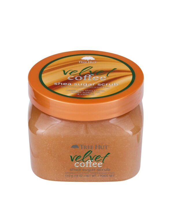 Tree Hut Velvet Coffee Shea Sugar Scrub, 700251, 1.125 Pound (Pack of 1)