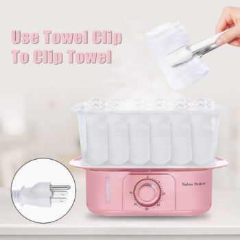 Salon Señor Pink Towel Steamer Towel Warmer Steamer with Quickly Heating in 5 Mins Auto Off Timer Spa Towel Steamer for Personal Use at Home