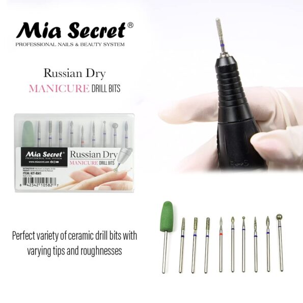 MIA SECRET PROFESSIONAL RUSSIAN DRY Manicure Drill bit set