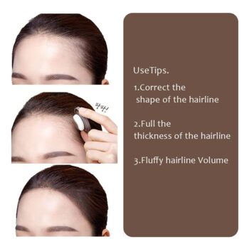 Hairline Powder(Gray) Hair Root Dye, Instantly Hair Color Shadow Cover Gray Hair Root, Hair Touch-Up, Thin Hair Powder 4g…