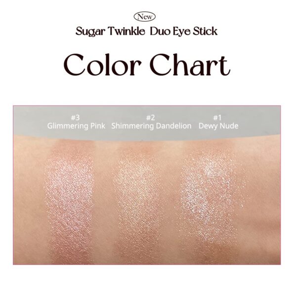 Peripera SUGAR TWINKLE DUO EYE STICK (01 DEWY NUDE)