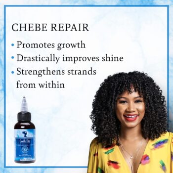 Camille Rose Black Castor Oil & Chebe Repair | 2 fl oz | Pure Strengthening Oil | Hair Repair Serum for Shine, Growth & Strength