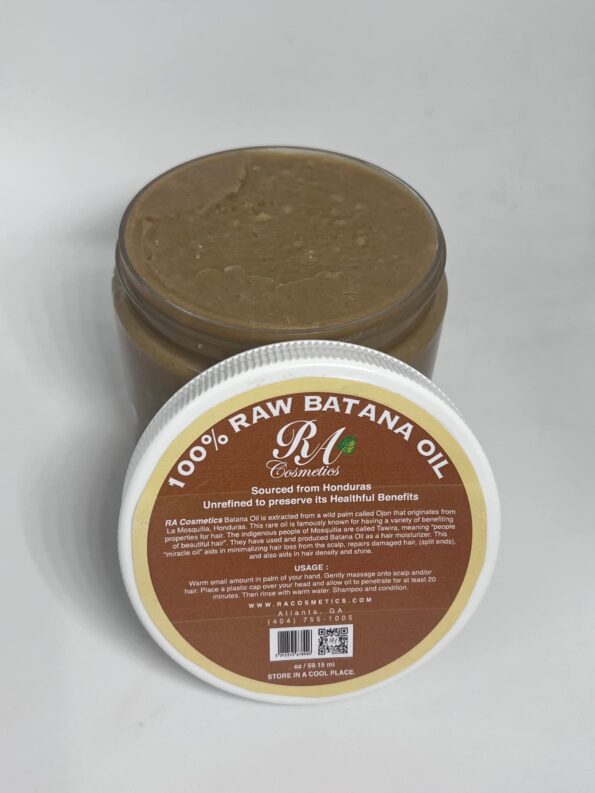 RA COSMETICS 100% Natural Unrefined Batana Hair Oil - Sourced from Honduras - 16 oz