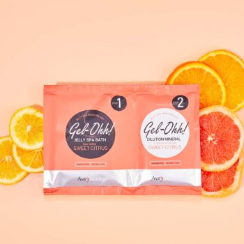 AVRYBEAUTY Gel-Ohh Jelly Spa Bath 3 pack, Citrus Fresh, Citrus Scented, Vitamin C, Jelly Pedicure, Salon Services, Pedicure, Salon Pedi, Relaxation, Heat & Aroma Therapy, Foot Care