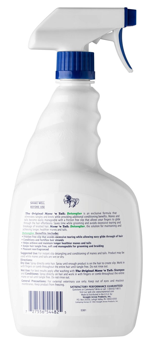 Mane 'n Tail Detangler ElIMINATES TANGLES & Knots 32 Ounce Sprayer