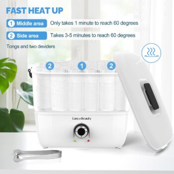 EasyinBeauty Hot Towel Warmer for Facials, Holds 16 Small Towels, 5L Portable Towel Steamer with Quickly Heating in 1-5 Mins, Auto Off Timer Foldable Towel Warmers for Spa, Barber, Manicures, Massage