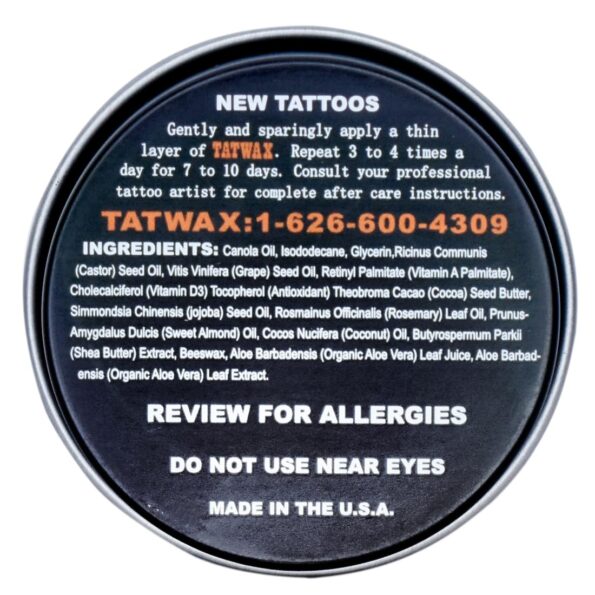Tattoo Soothing Balm~ Original TAT WAX~ 1 oz~ Made In The USA!!