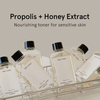 ONE THING Propolis + Honey Extract Toner 5 fl. oz. | Soothing & Hydrating Essence for Sensitive Skin | Brightening, Barrier Relief | Korean Skin Care