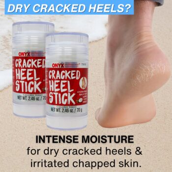 Onyx Professional Cracked Heel Stick 2 Pack, Treatment Balm for Dry Rough Feet