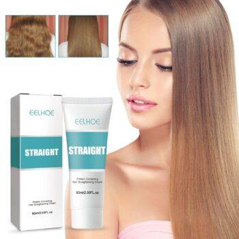 EELHOE Protein Hair Straightening Cream , 2023 New Protein Correcting Hair Straightening Cream, Silk & Gloss Hair Straightening Cream, Maigoole Hair Straightening Cream for Curly Hair (2PC)