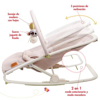 Tiny Love Boho Chic 2-in-1 with Removeable Hanging-Toy Bar, Stationary Modes, Folds Flat for Compact Storage and Portability