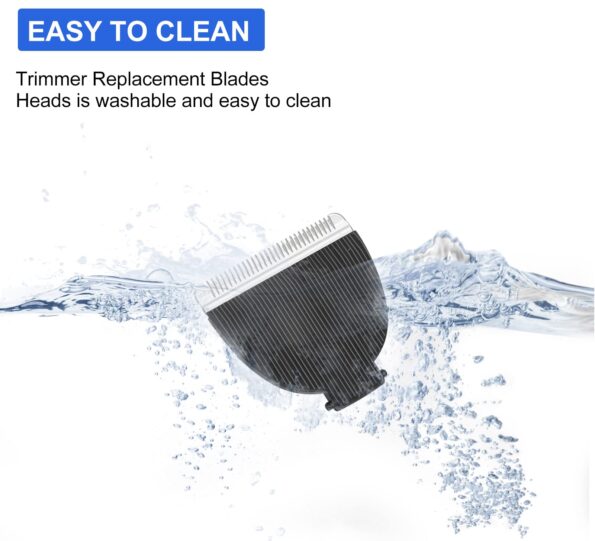 3 Pack Replacement Blades Compatible with Meridian Trimmer, Hygienic Ceramic Replacement Blades Compatible with Meridian Body Trimmer (Onyx & Sage), Black