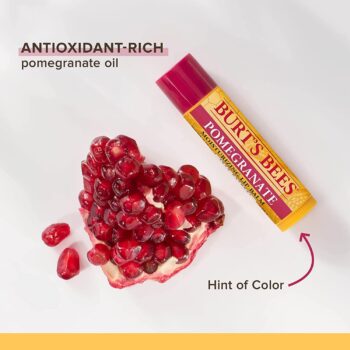 Burt's Bees Lip Balm, Pomegranate Oil, 0.15 oz, 2 pack