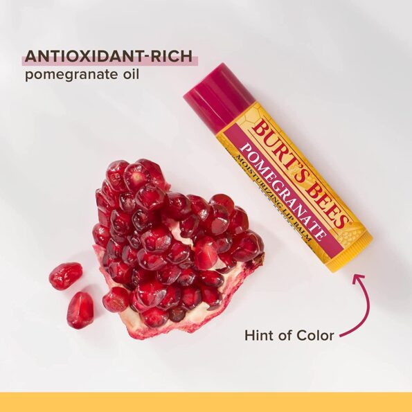 Burt's Bees Lip Balm, Pomegranate Oil, 0.15 oz, 2 pack