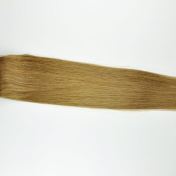 TRESSMATCH 20"-22" Remy Human Hair Thick to Ends Clip in Extensions Light/Ashy Brown (Color#8) 9 Pieces(pcs) Full Head Set [4.5oz/125grams] …
