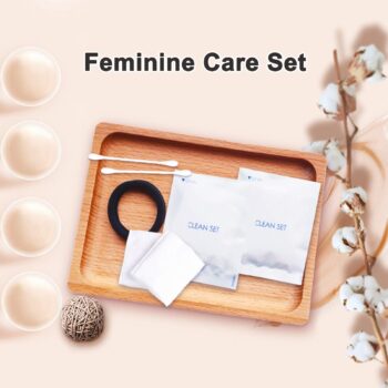 Xueny 30PACK Hotel Amenities Kit Individually Wrapped Hotel Hospitality Supplies Set Include Cosmetic Cotton Pads,Cotton Swabs,Hair Tie,Dental Floss for HotelNursing HomeCharity, 7 X 9 X 0.5cm
