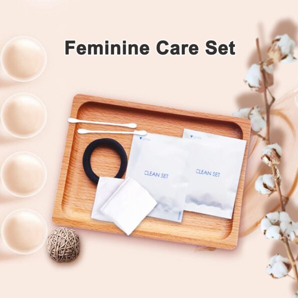 Xueny 30PACK Hotel Amenities Kit Individually Wrapped Hotel Hospitality Supplies Set Include Cosmetic Cotton Pads,Cotton Swabs,Hair Tie,Dental Floss for HotelNursing HomeCharity, 7 X 9 X 0.5cm