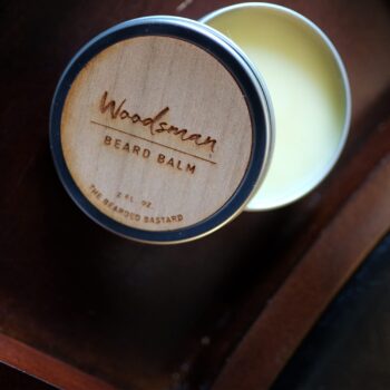 TBB Woodsman Beard Balm for Men | Tame & Style Your Beard | Beard Conditioner with Shea Butter, Jojoba Oil, Argan Oil | Cedar Scent (2 Oz.)