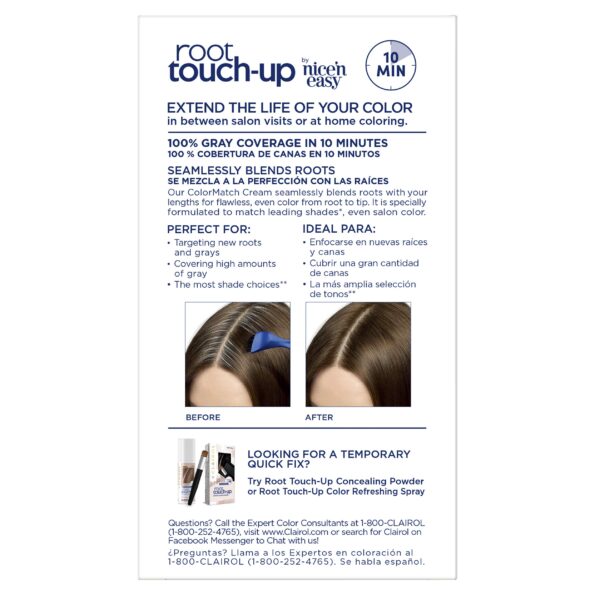 Clairol Root Touch-Up by Nice'n Easy Permanent Hair Dye, 5 Medium Brown Hair Color, (Pack of 1)