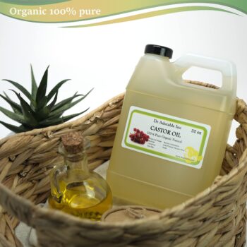 Premium Castor Oil Pure Organic Cold Pressed Virgin 32 Oz / 1 Quart / 2 LB
