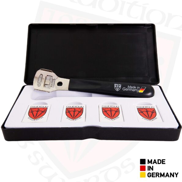 3 Swords Germany - Callus Remover Shaver Cutter Eliminator Razor with 40 Extra Sharp Refill Blades - Made in Solingen Germany