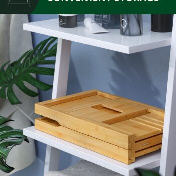 ROYAL CRAFT WOOD Premium Foldable Bathtub Tray - Expandable Bath Tray for Tub - Unique House Warming Bath Tub Tray Wood - Luxury Bathtub & Bathroom Accessories for New Home, Relaxing Spa, Women