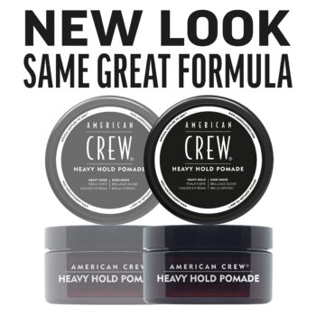 AMERICAN CREW Men's Hair Pomade, Like Hair Gel with Heavy Hold & High Shine, 3 Oz (Pack of 1)