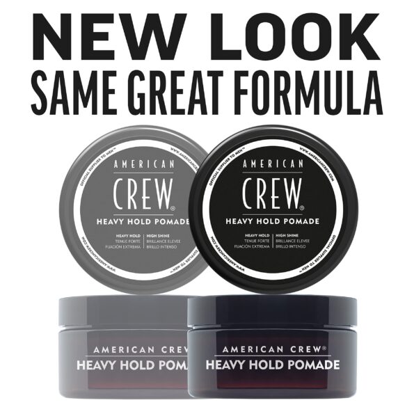 AMERICAN CREW Men's Hair Pomade, Like Hair Gel with Heavy Hold & High Shine, 3 Oz (Pack of 1)
