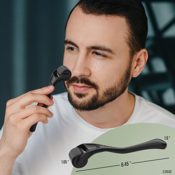 Derma Roller Microneedle Roller For Face, Roller for Beard, Microneedling Roller | For Women and Men | Micro Needle Roller For Face Scalp 0.25mm