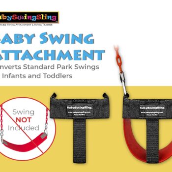 BabySwingSling – This Baby Swing Attachment Converts Standard Park Swings for Infants and Toddlers – Portable, Lightweight, Holds Up to 50 Pounds – Ideal for Swing Training This Summer