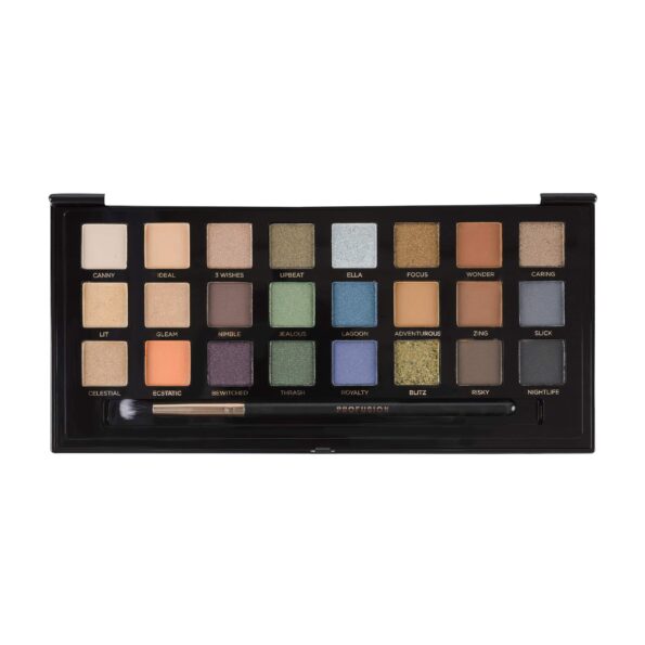 Profusion Cosmetics Professional Artistry Pro Natural Nude Matte Shimmer Glitter Pigment Eye Shadow Pallete fan favorites for your sultriest eye looks yet Sultry