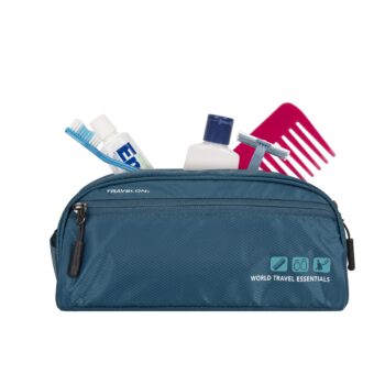 Travelon World Essentials Travel Toiletry Kit, Gray Heather, One Size