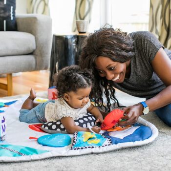 Baby Einstein Sensory Play Space Newborn-to-Toddler Discovery Gym and Play Mat, Ages Newborn +