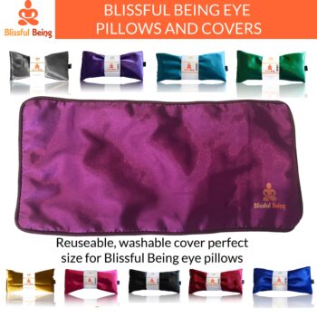 Blissful Being Satin Eye Pillow Case | Washable, Removable Cover for Eye Pillow (Eye Pillow not included)
